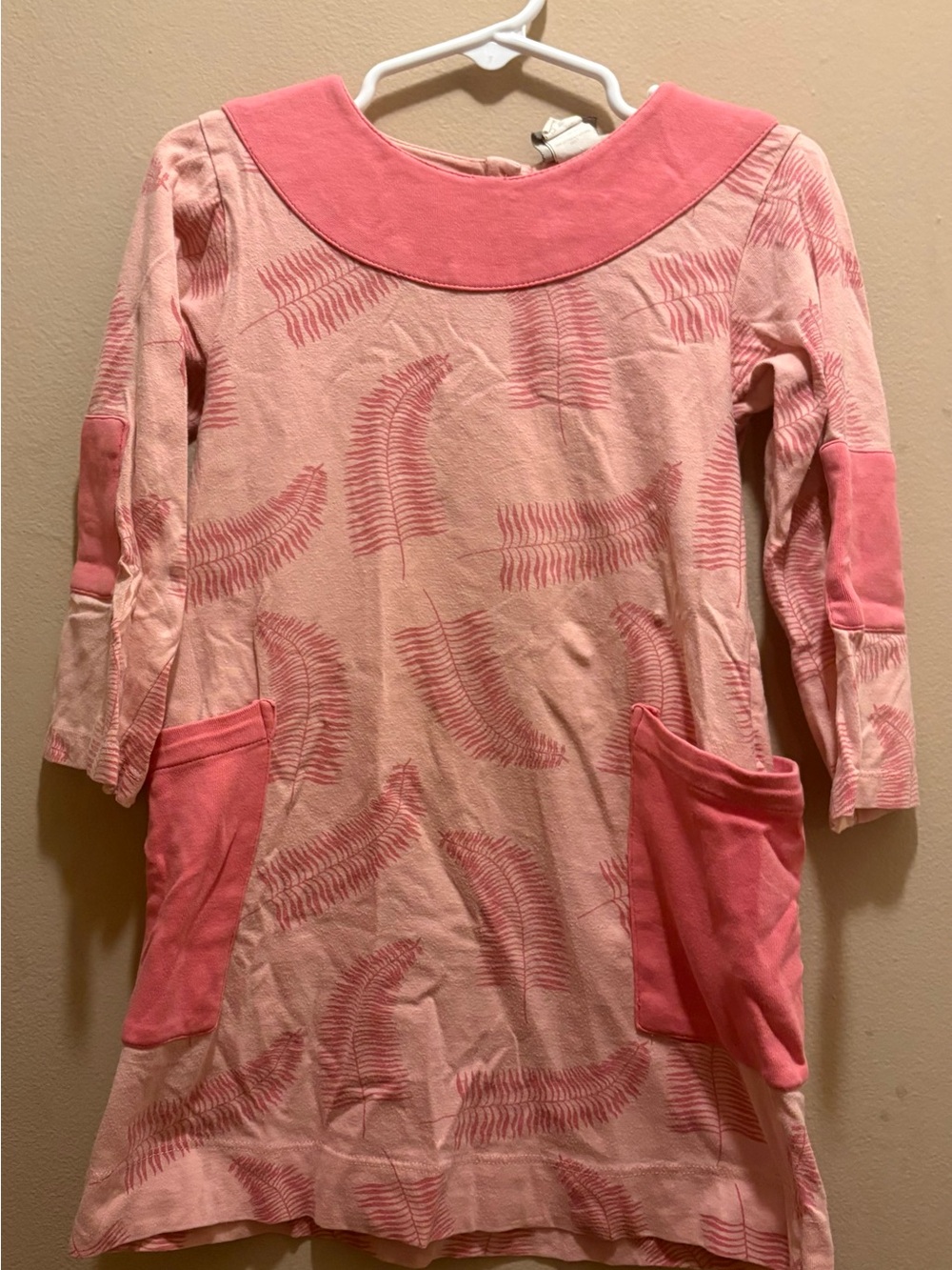 Vintage kate quinn size 4t pink ferns dress